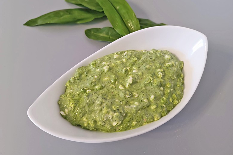 Bärlauch Hüttenkäse Dip