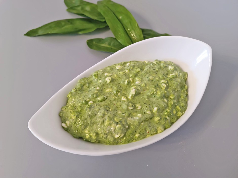 Bärlauch Hüttenkäse Dip
