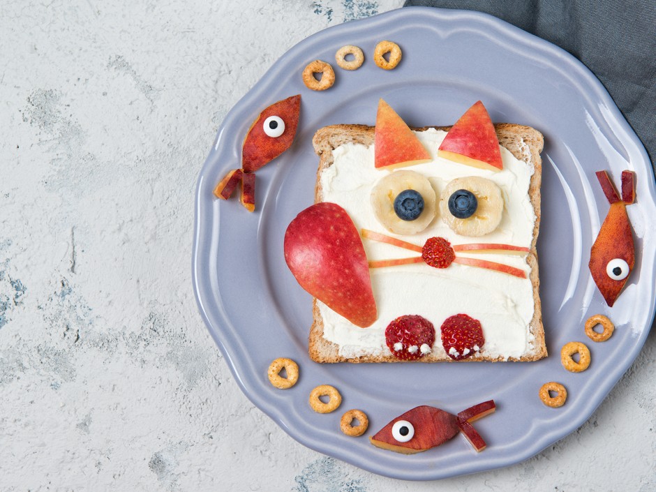 Tierischer Obst-Toast