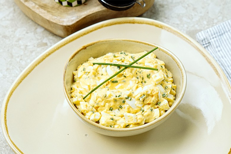 Eiersalat mit Schnittlauch