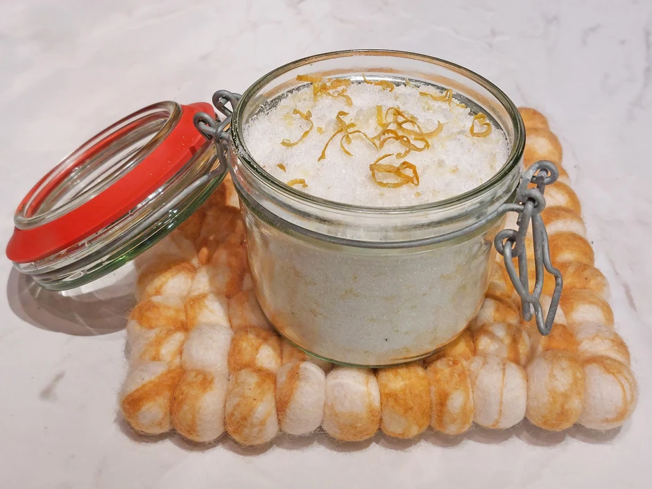 Zitronenzucker mit Tonkabohne