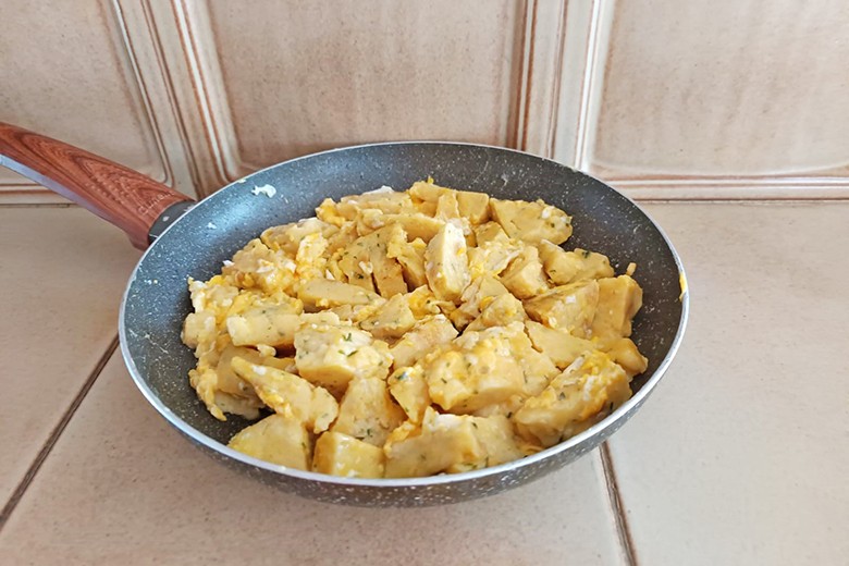 Knödel mit Ei