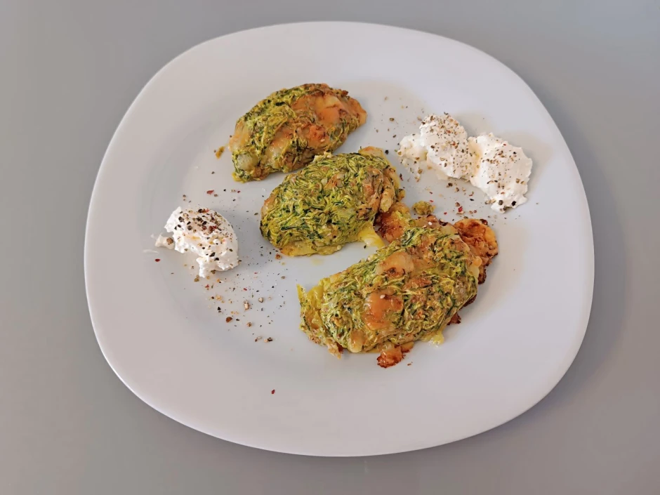 Zucchini Bratlinge aus dem Backrohr