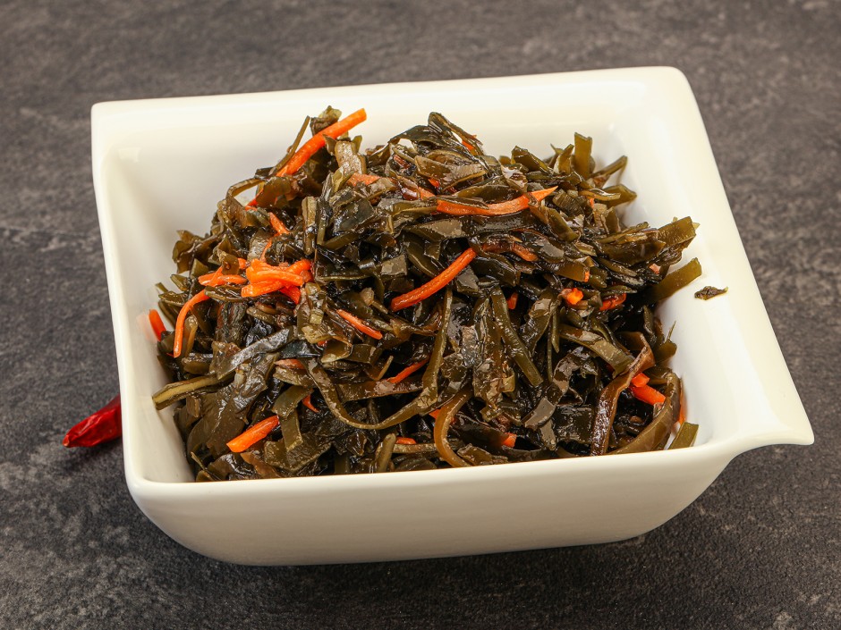 Kombu Algensalat mit Karotten