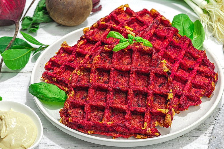 Rote-Rüben Waffeln