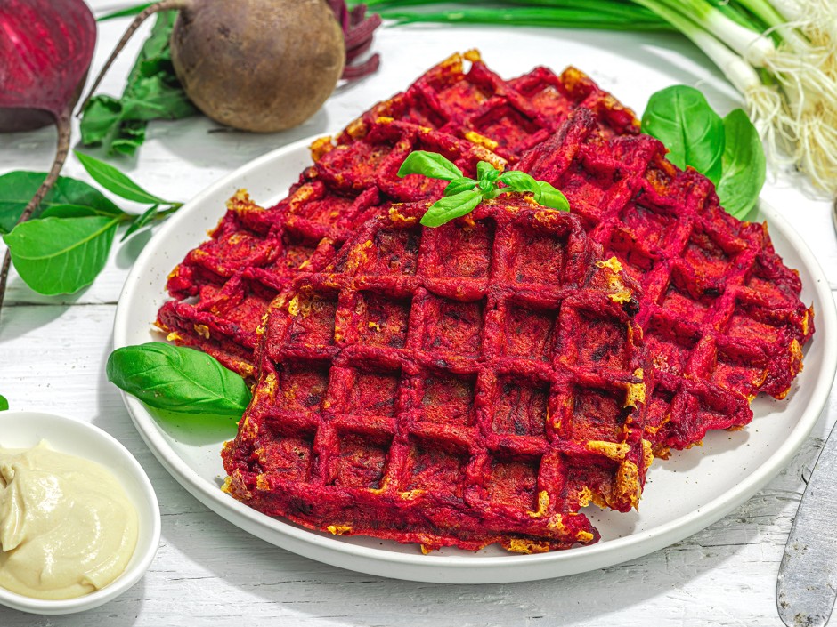 Rote-Rüben Waffeln