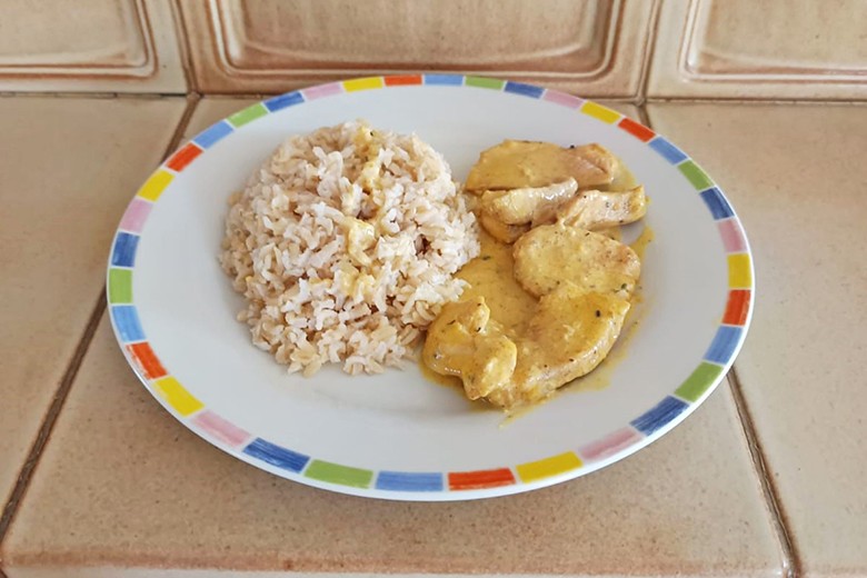 Orientalische Hühnerstreifen