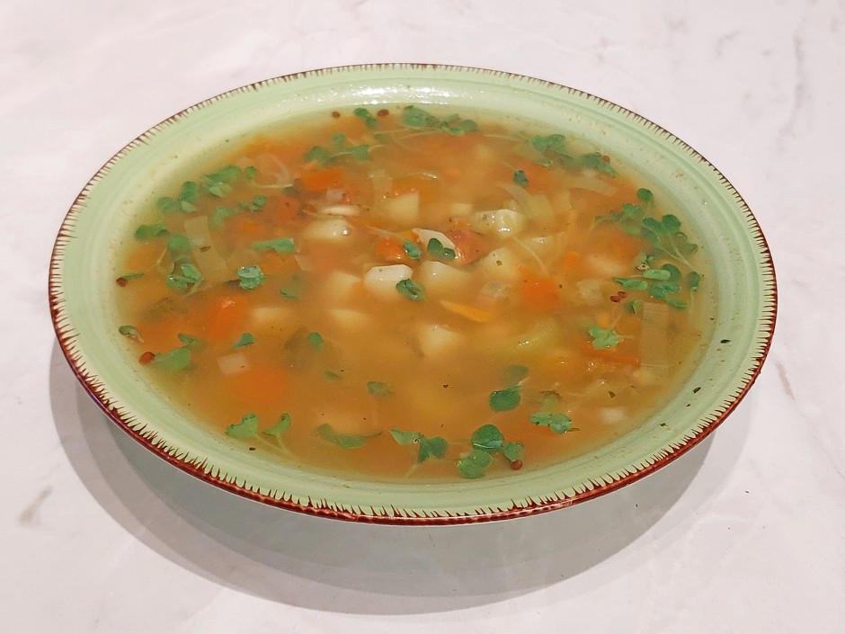 Kartoffel-Kresse-Suppe