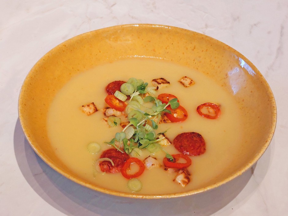 Pikante Kartoffel-Kohlrabi-Suppe