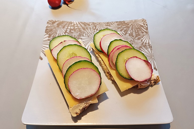 Belegtes Bärlauch-Fladenbrot