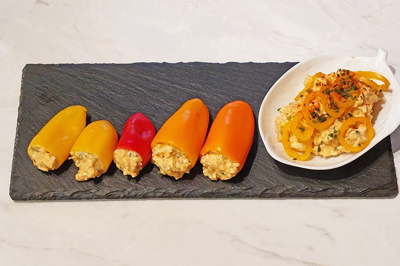 Snackpaprika mit Obatzten