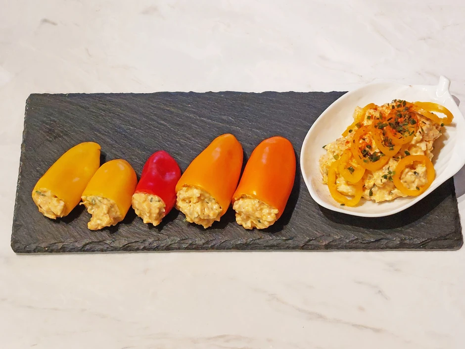 Snackpaprika mit Obatzten