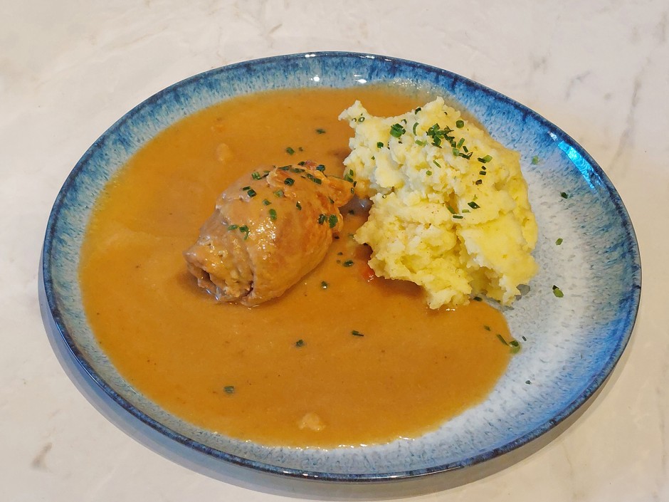 Kalbsroulade mit Kartoffelstampf