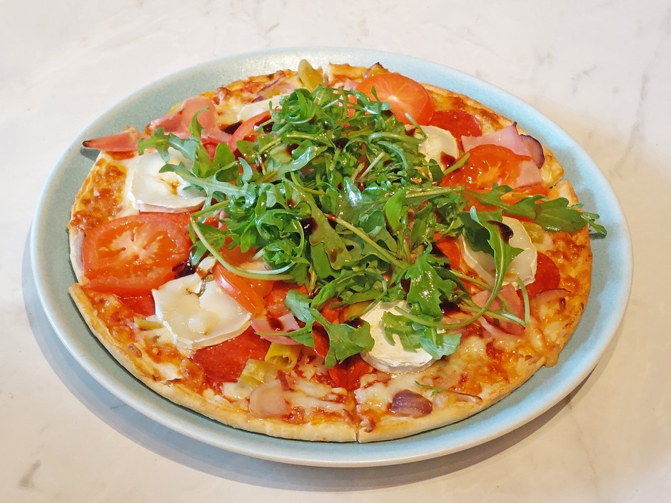 Pizza mit Ziegenkäse