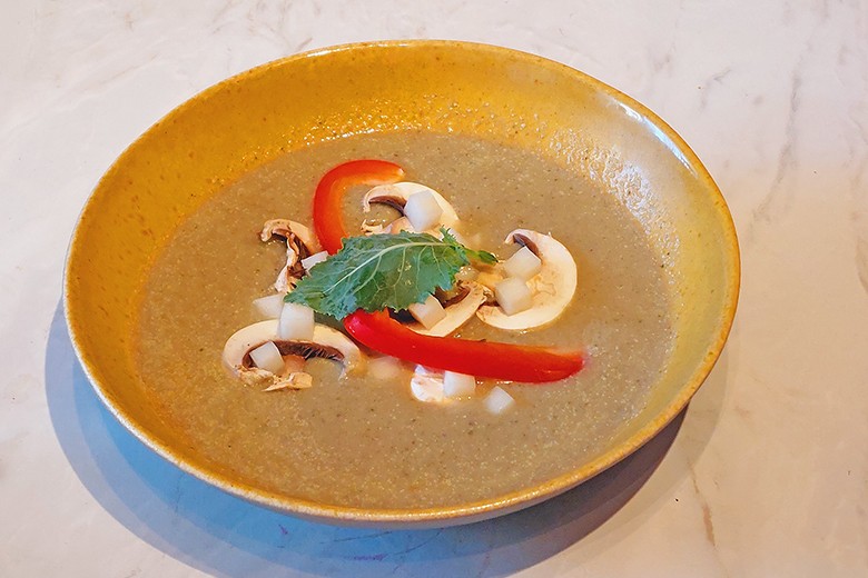 Kohlrabi-Champignon-Suppe