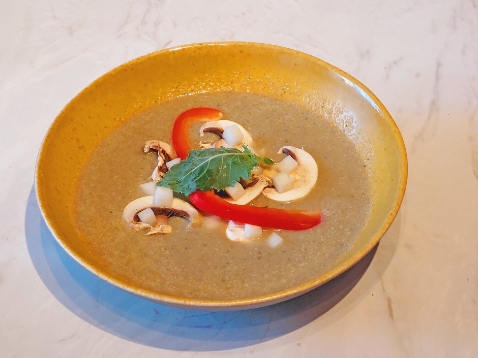 Kohlrabi-Champignon-Suppe