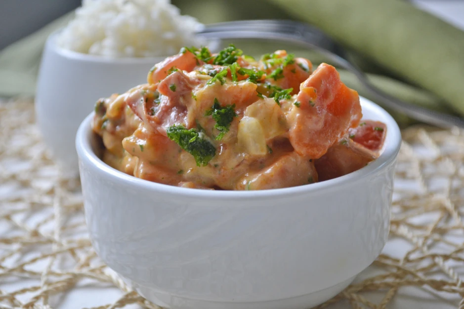 Kürbis-Curry mit Paradeisern
