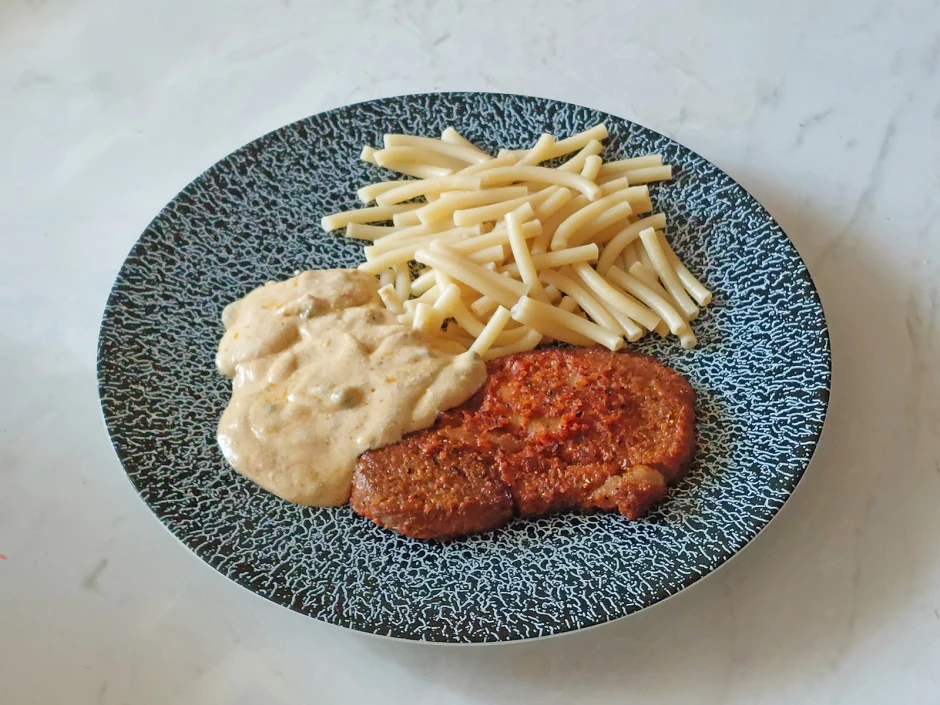 Schweinesteak im Pfefferrahm