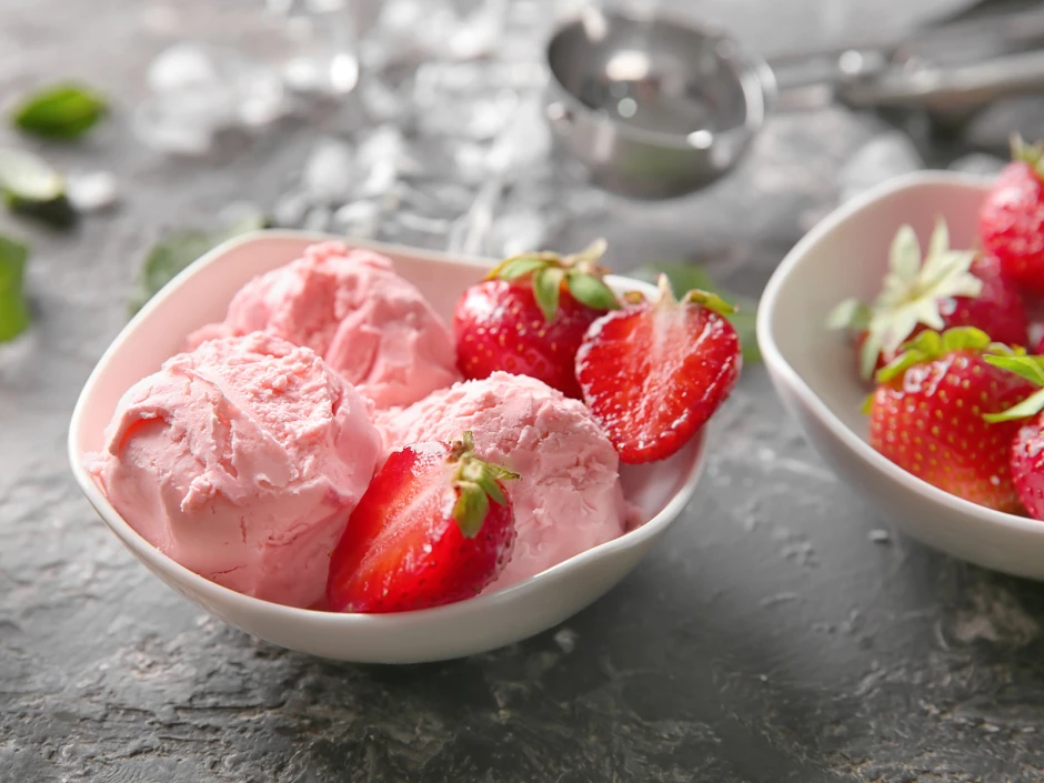 Nicecream mit Erdbeeren