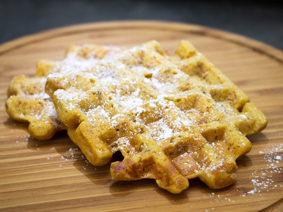 Süße Karotten-Waffeln