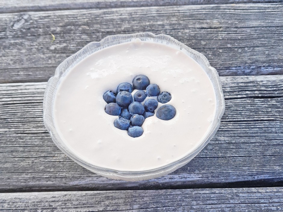 Naturjoghurt mit Heidelbeeren