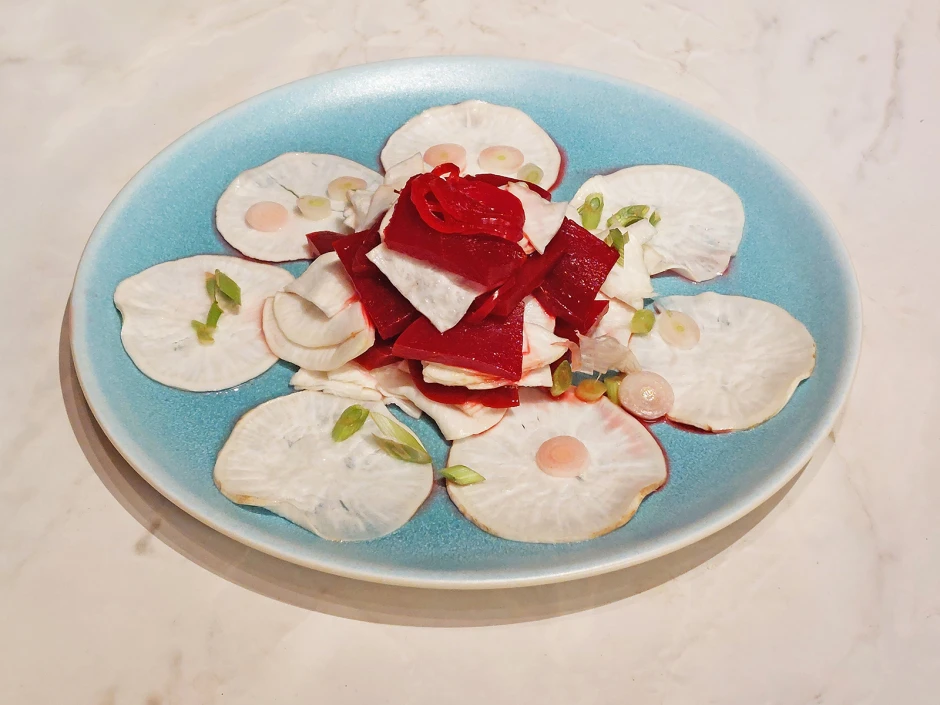 Rot-Wei&szlig;er R&uuml;ben-Salat