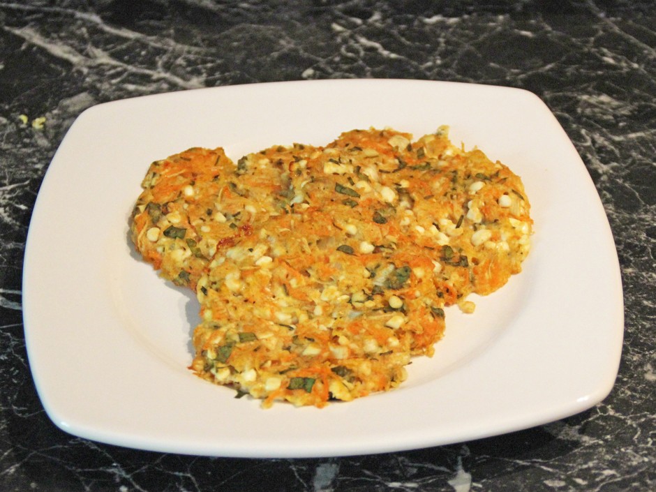 Gemüselaibchen mit Hüttenkäse