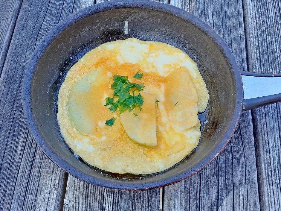 Kohlrabi in Ei