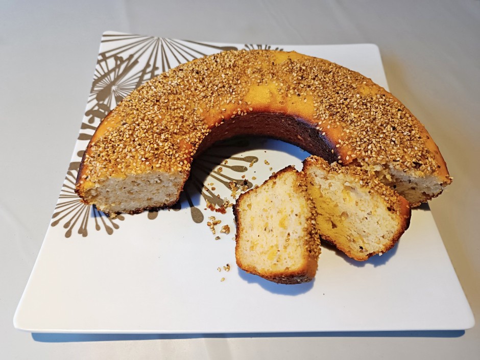 Sesamkuchen aus dem Camping-Backofen