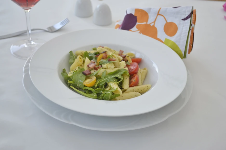 Nudelsalat mit Speck