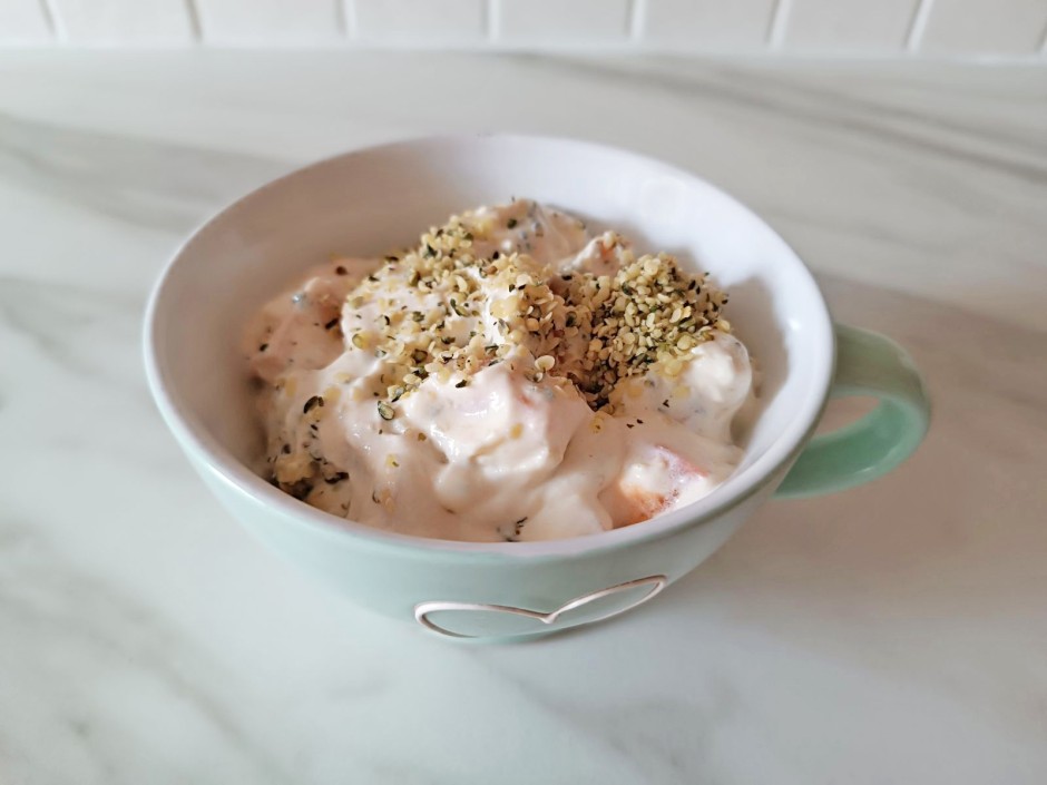 Marillendessert mit Hanf