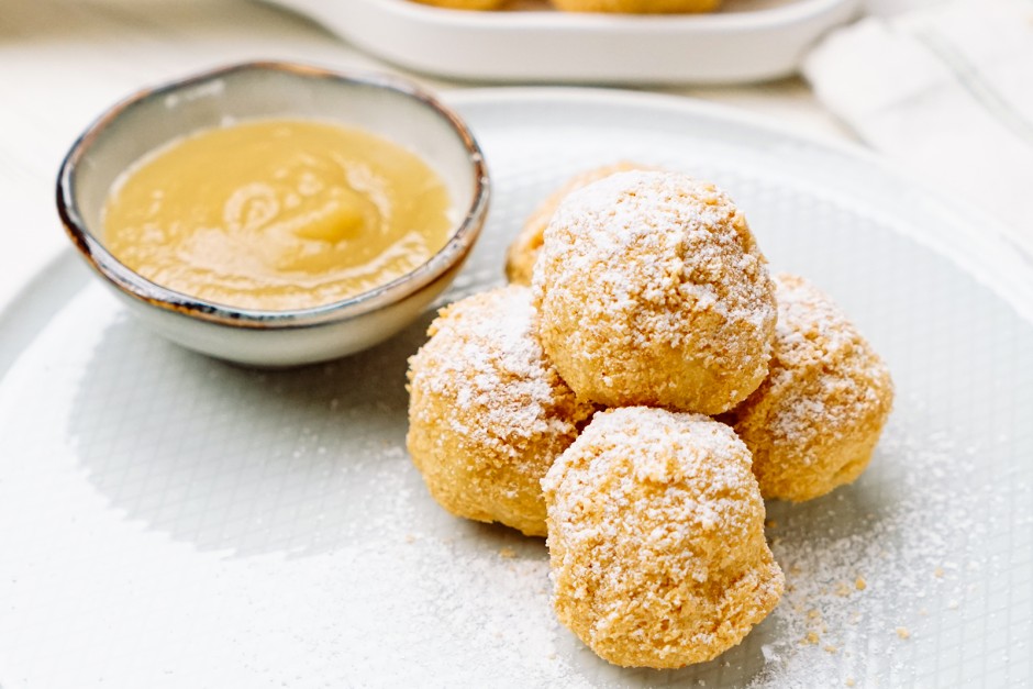 Topfenknödel mit Grieß