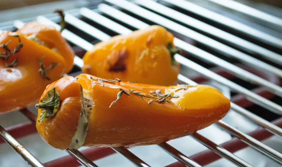 Gegrillte Paprika gefüllt