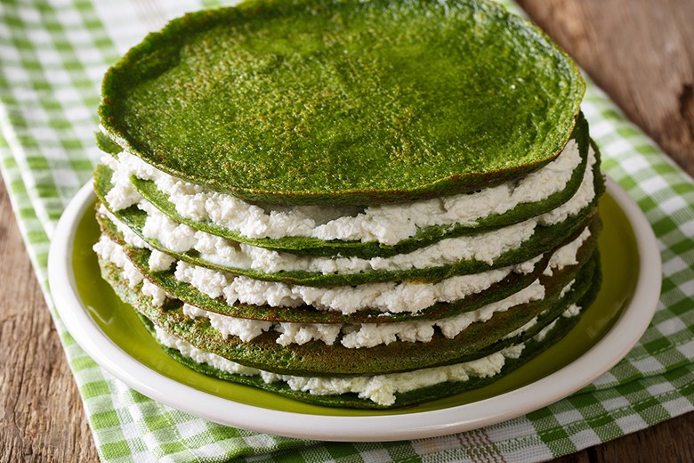 Spinat Palatschinken Torte