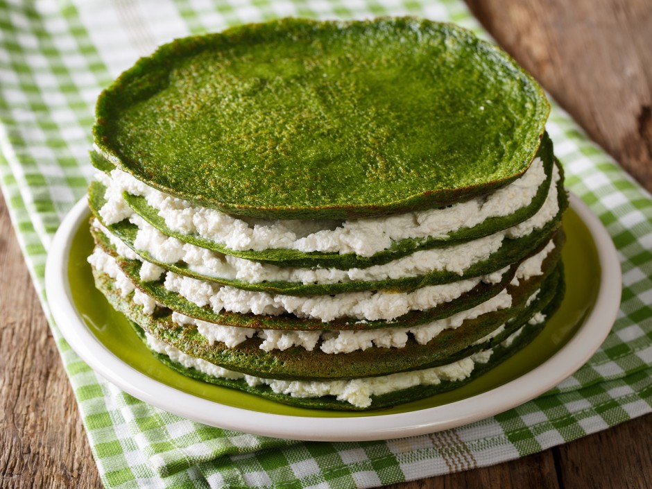 Spinat Palatschinken Torte