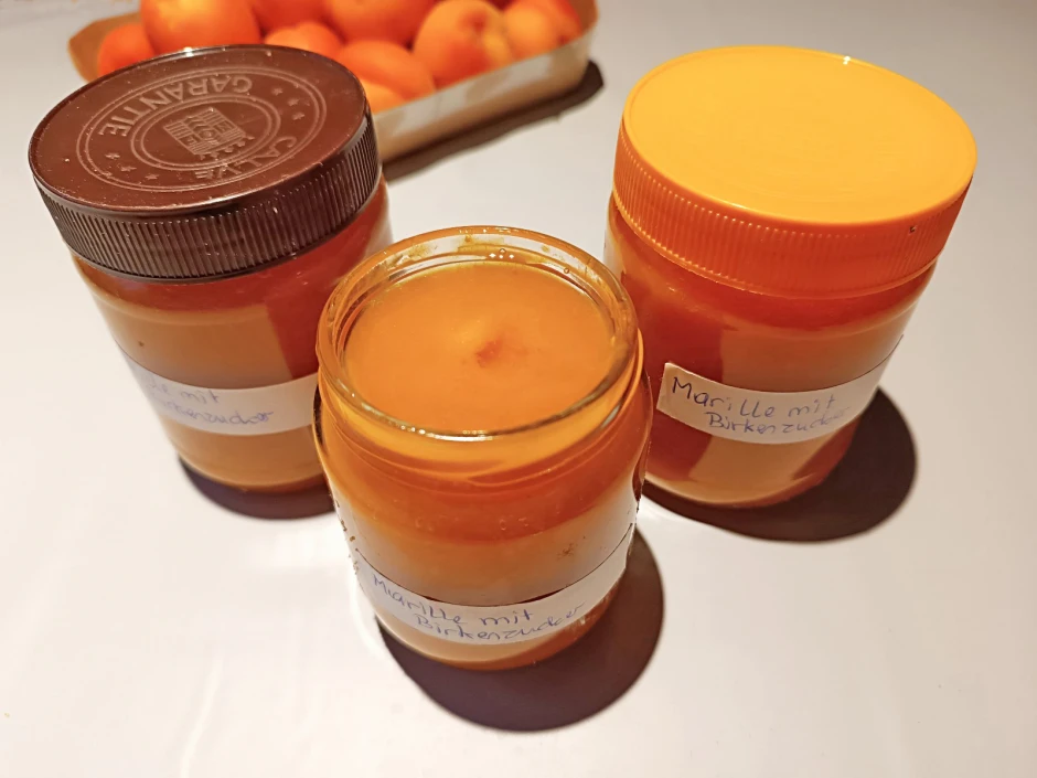 Marillenmarmelade mit Birkenzucker