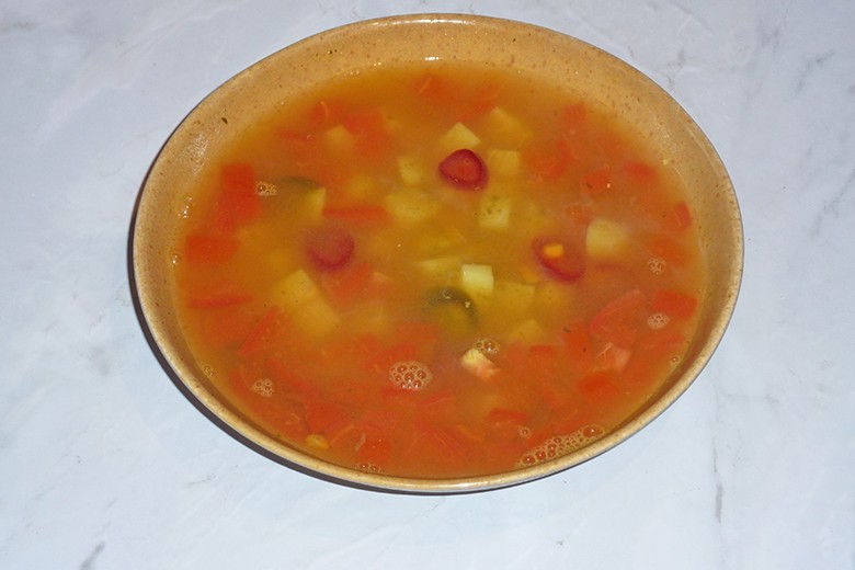 Mexikanische Kartoffelsuppe mit Jalapeno