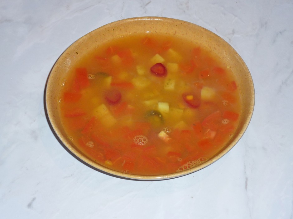 Mexikanische Kartoffelsuppe mit Jalapeno