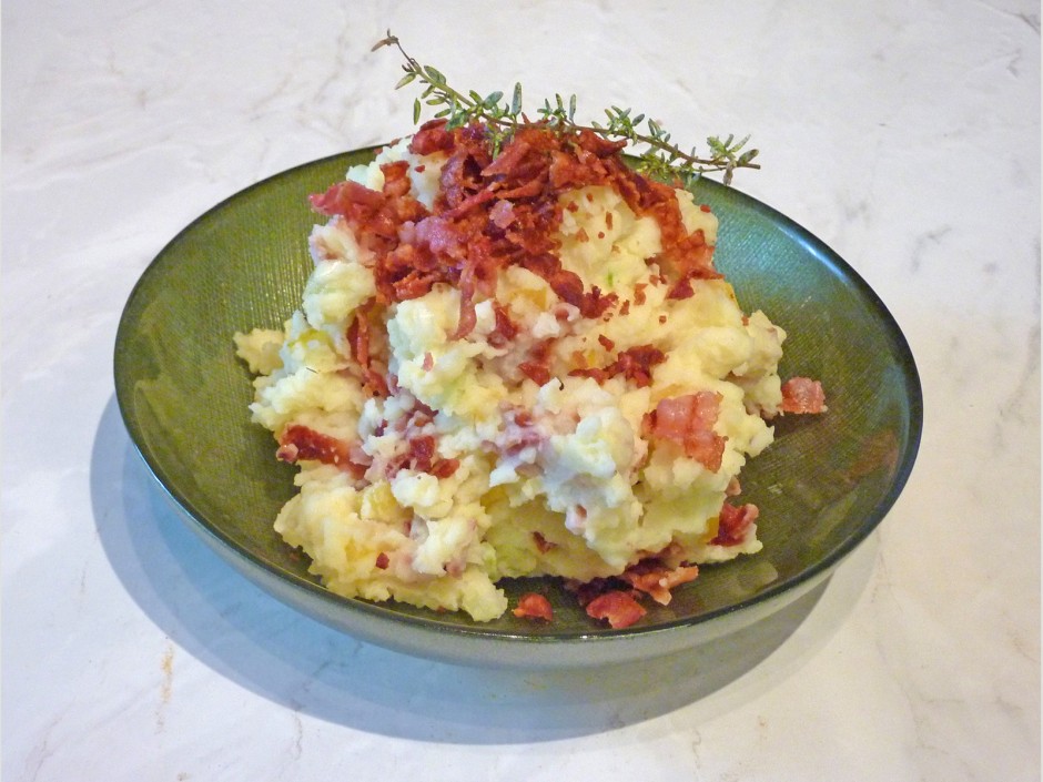 Kartoffelstampf mit Speck