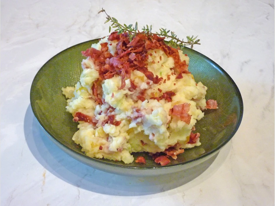 Kartoffelstampf mit Speck