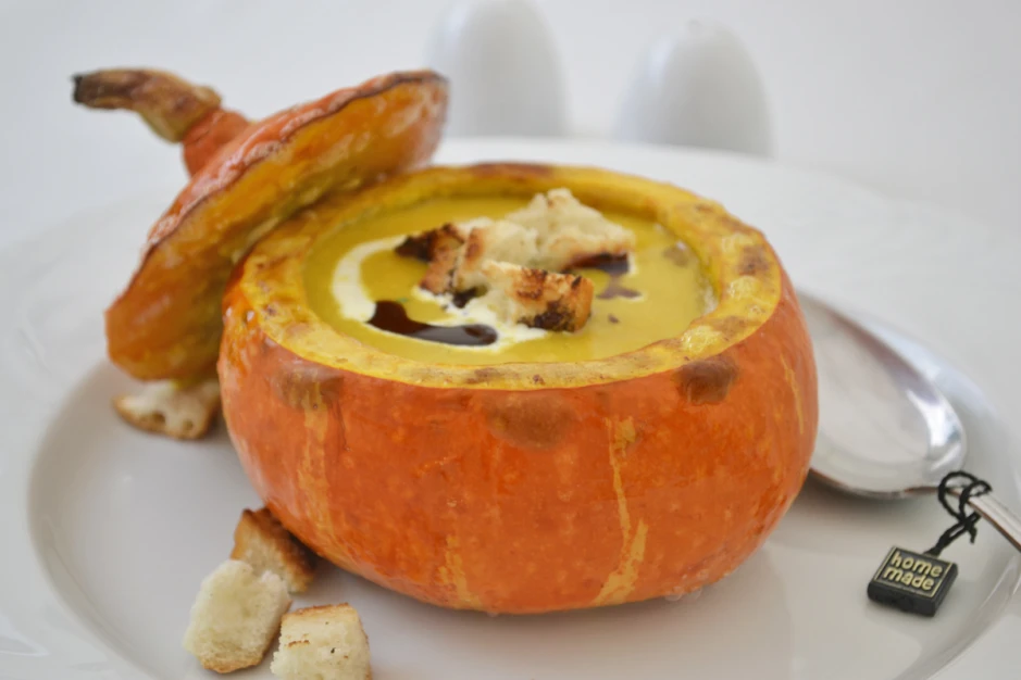 Kürbis-Suppe mit Ingwer