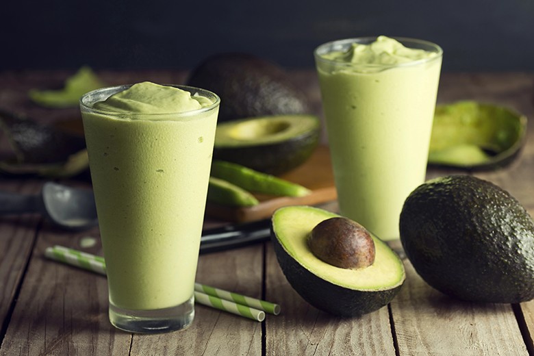 Avocado-Banane Eiweißshake
