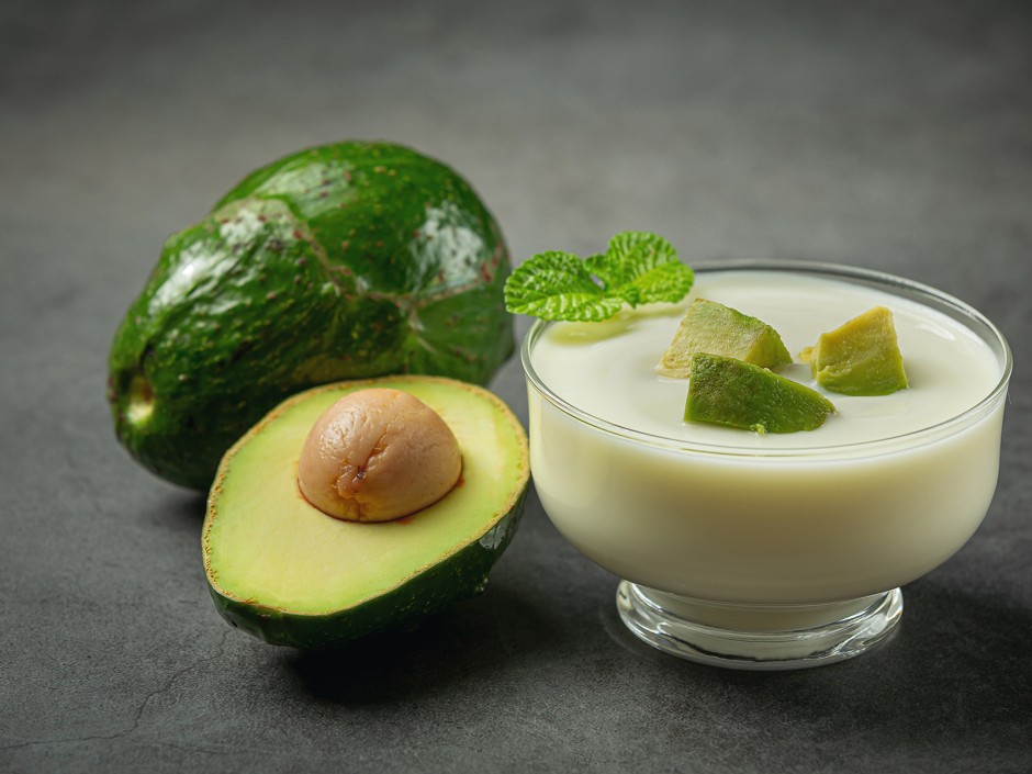 Avocado-Topfen-Dessert