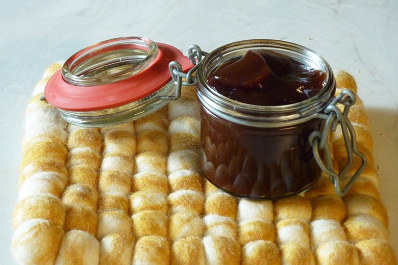BBQ-Sauce mit Heidelbeeren