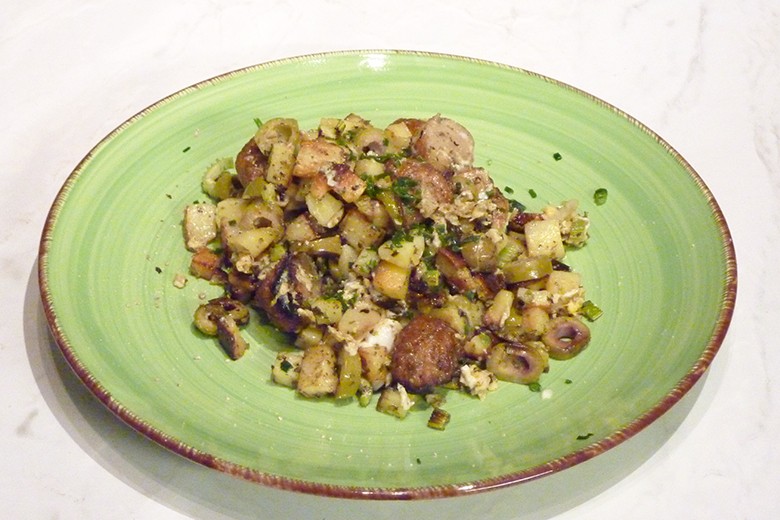 Bratkartoffeln-Oliven-Pfanne
