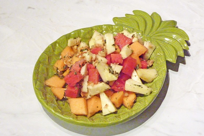Melonen-Ananas-Salat