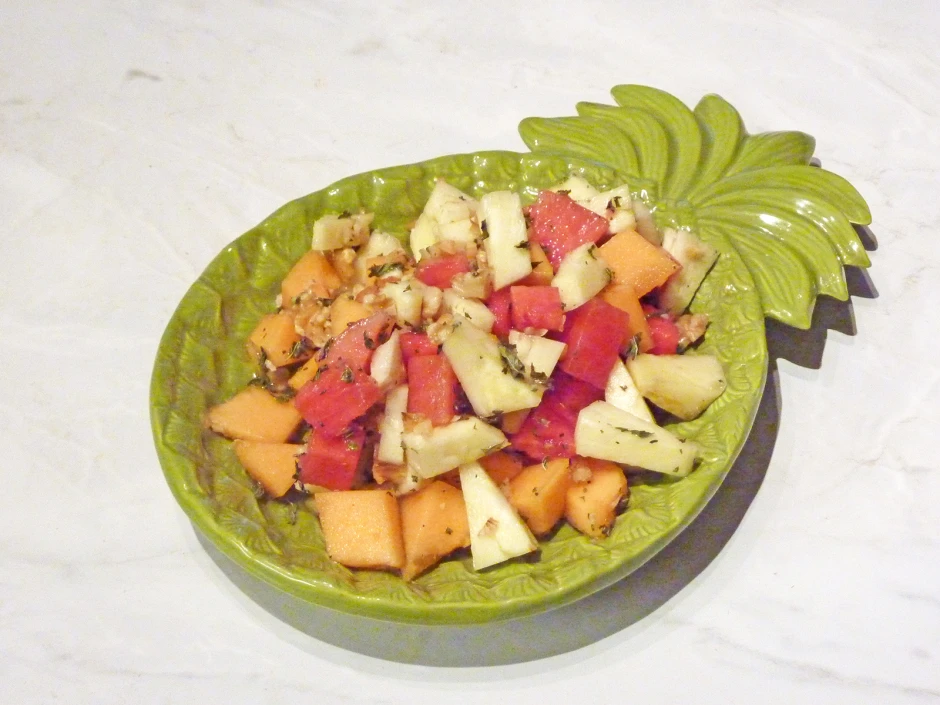 Melonen-Ananas-Salat