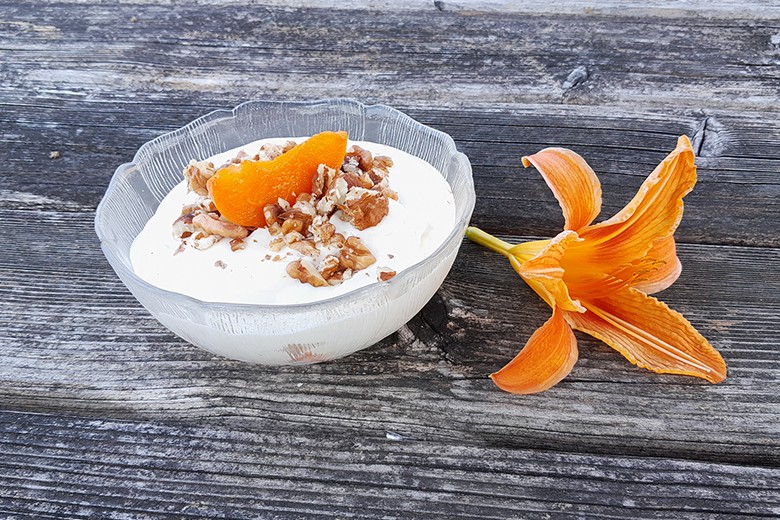 Topfencreme mit Marille
