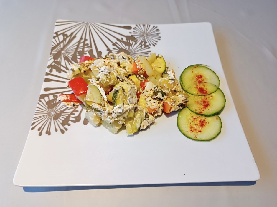 Erdäpfelauflauf aus dem Camping-Backofen