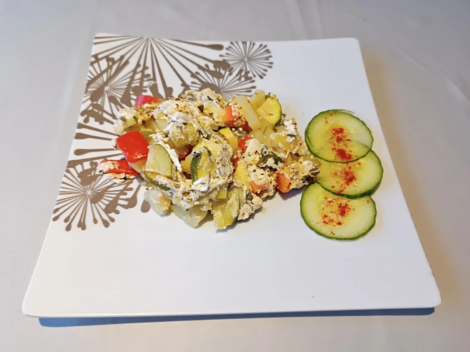 Erdäpfelauflauf aus dem Camping-Backofen